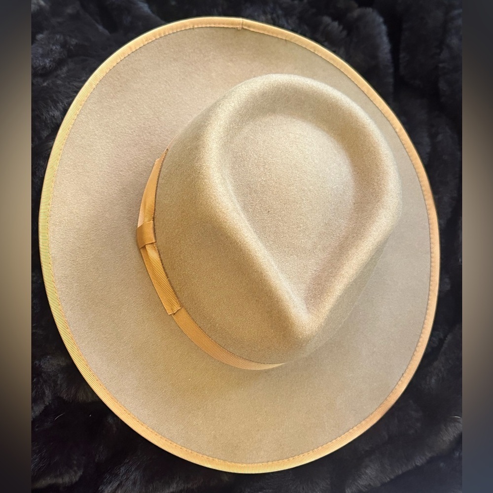 Gigi Pip “Monroe Rancher Fedora” Wool Hat In Brown Size S/M Excellent Condition! - Picture 9 of 15